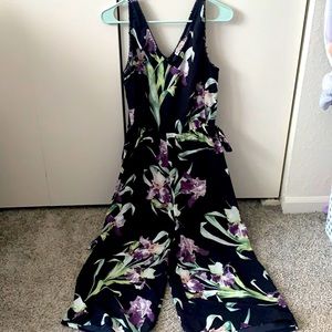 COPY - Elaine Rose Wide leg , side tie romper